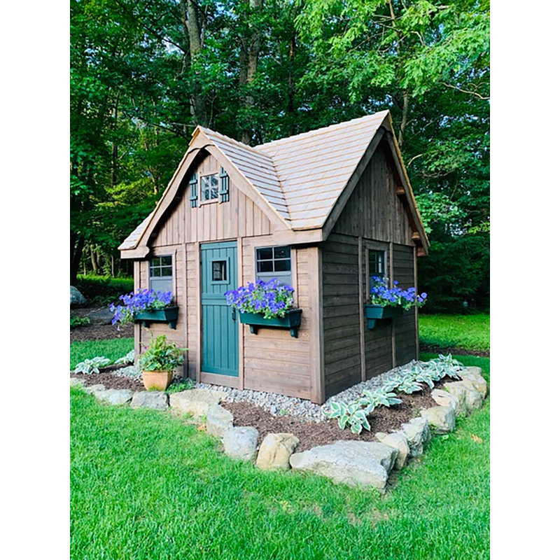 9 ft. W x 9 ft. D Lauren s Cottage Luxury Playhouse